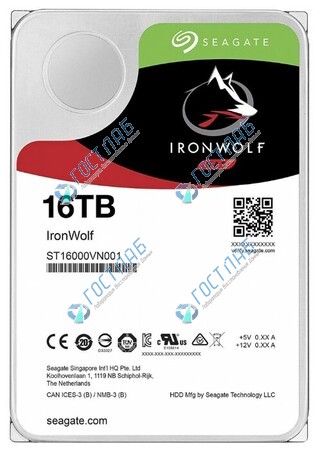 Восстановление данных IronWolf 16 TB ST16000VN001